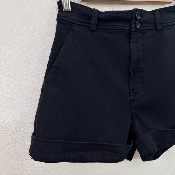 Everlane The Way-High Twill Shorts in Black - Picture 3 of 7